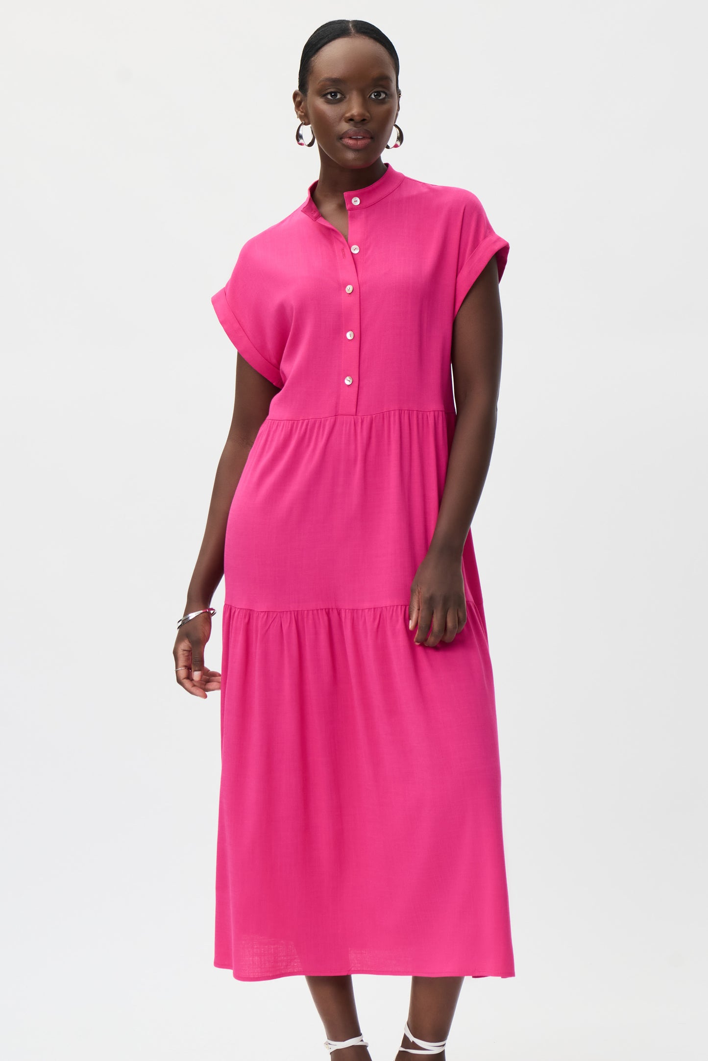 Vestido largo fucsia 232115