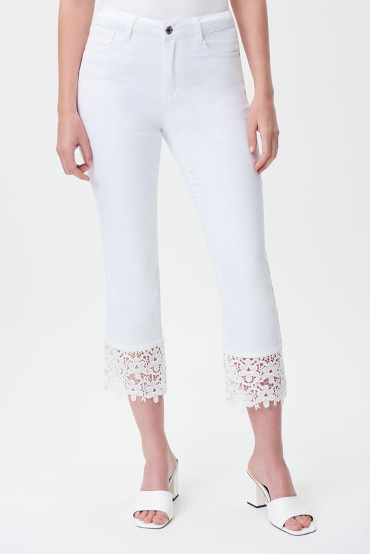 Jeans blanco guipur 232909