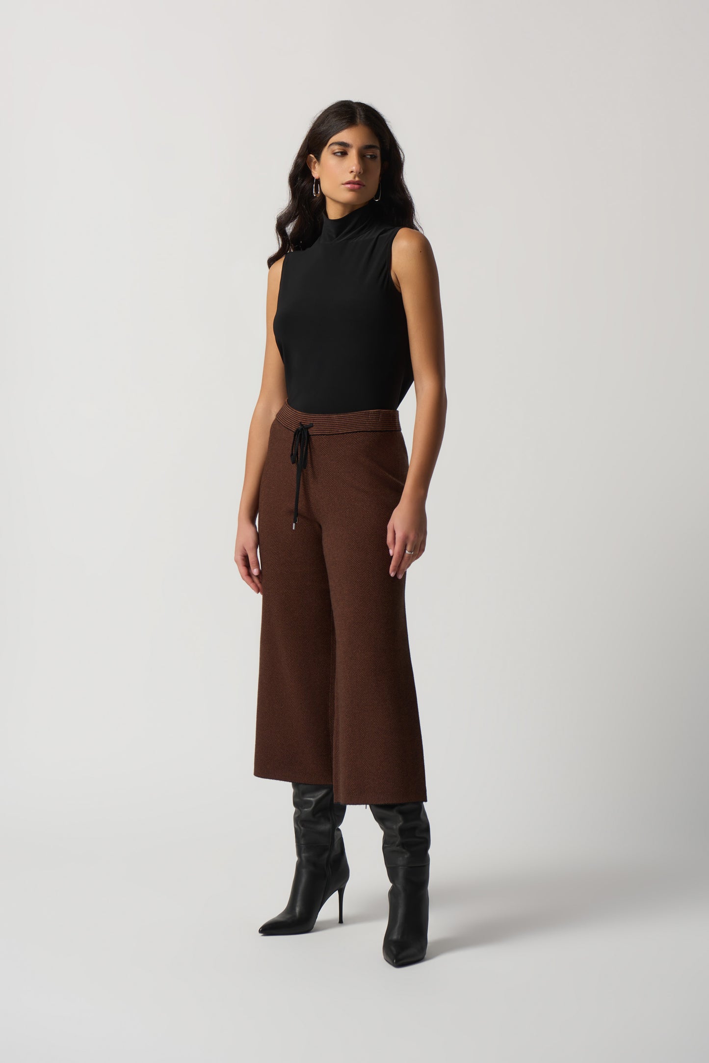 Pantalón culotte de pata de gallo 233904