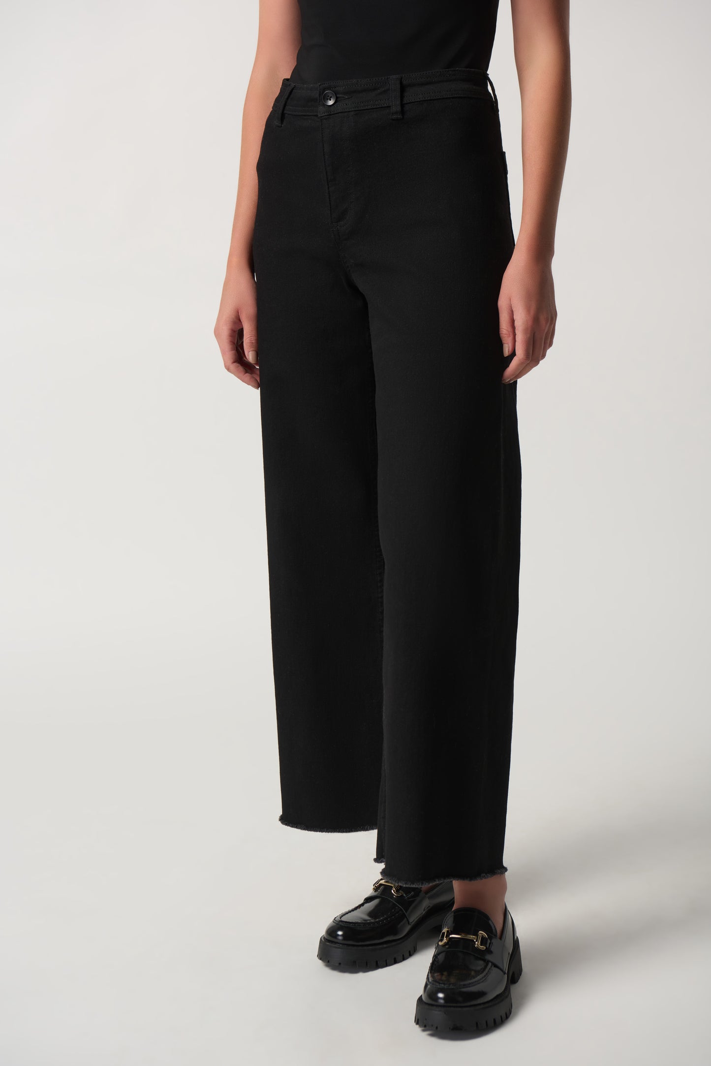 Jeans pierna ancha negro 233970