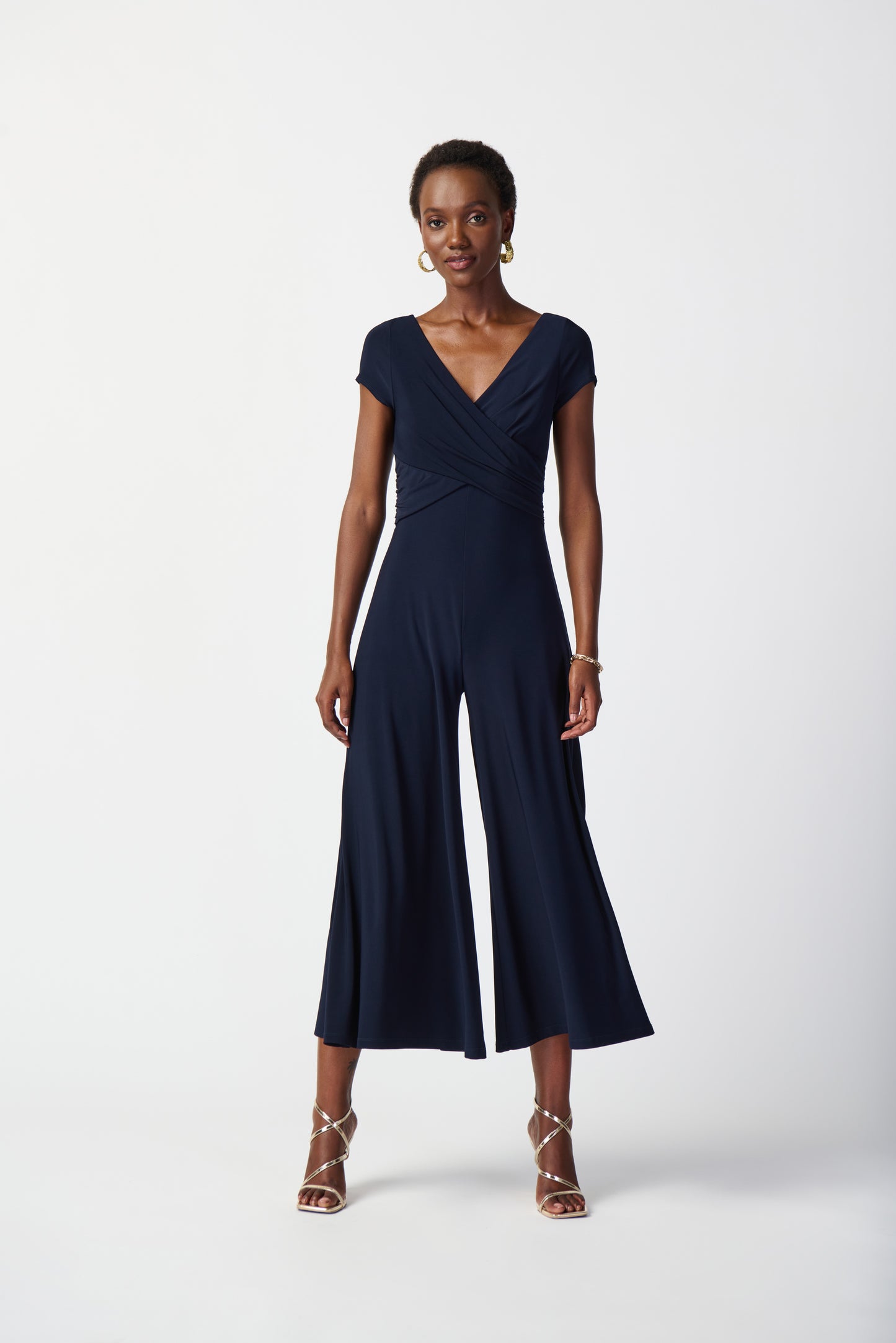 Jumpsuit pierna ancha azul marino 241274