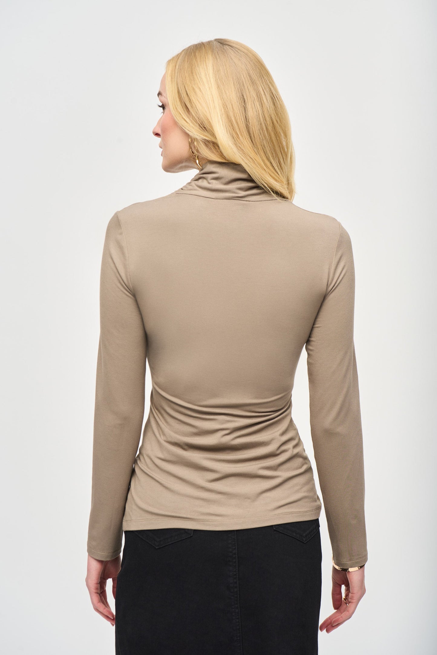 Blusa cruzada con manga larga 243148