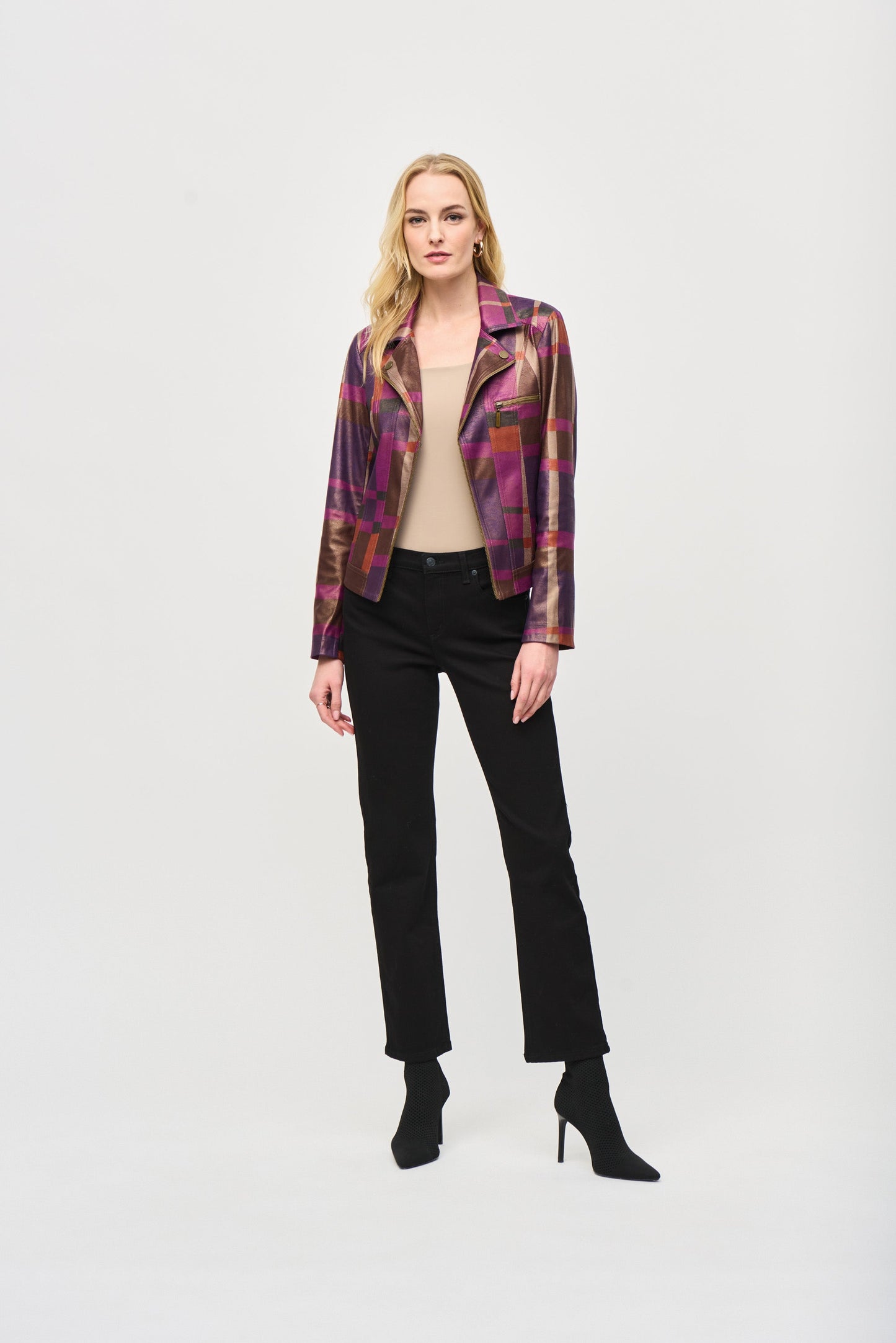 Chaqueta con estampado multicolor 243921