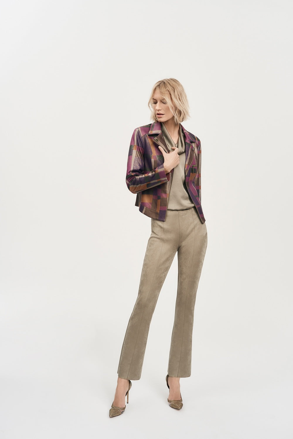 Chaqueta con estampado multicolor 243921