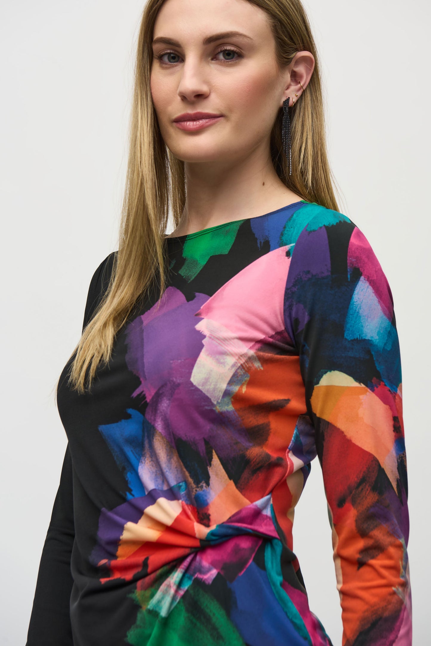 Blusa con estampado multicolor 244073