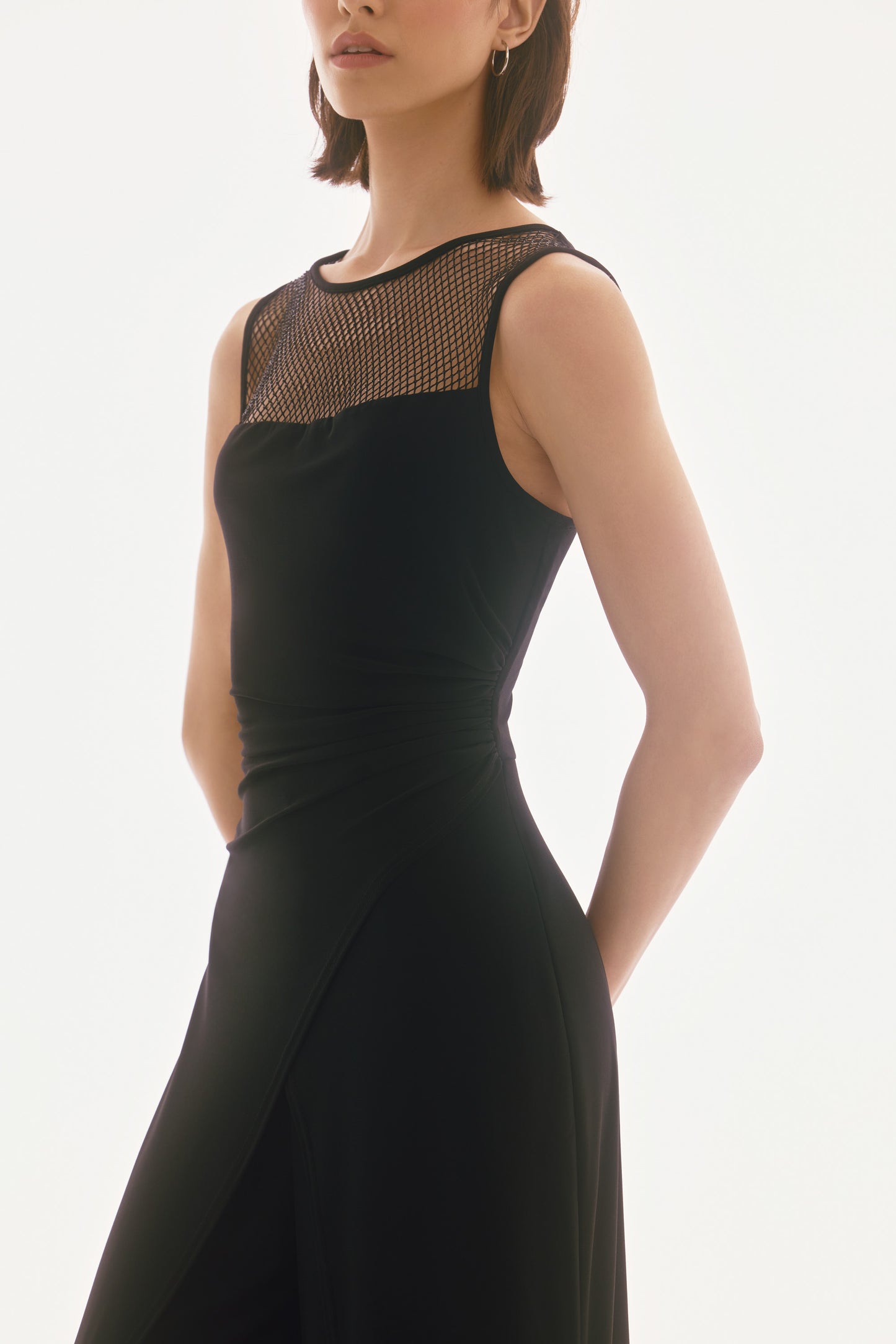Jumpsuit sin mangas culotte negro 251748 | Signature