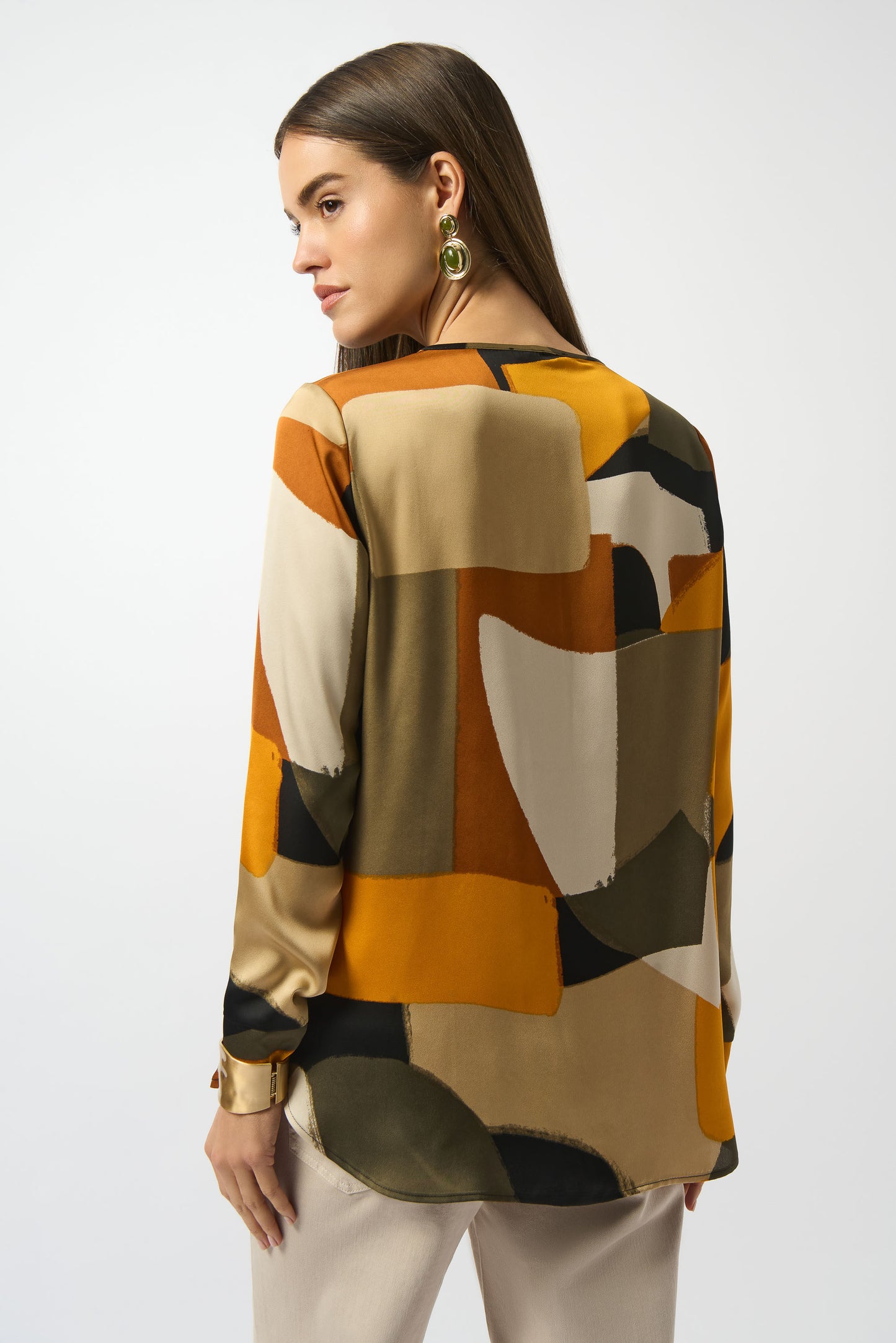 Blusa con estampado abstracto 253011