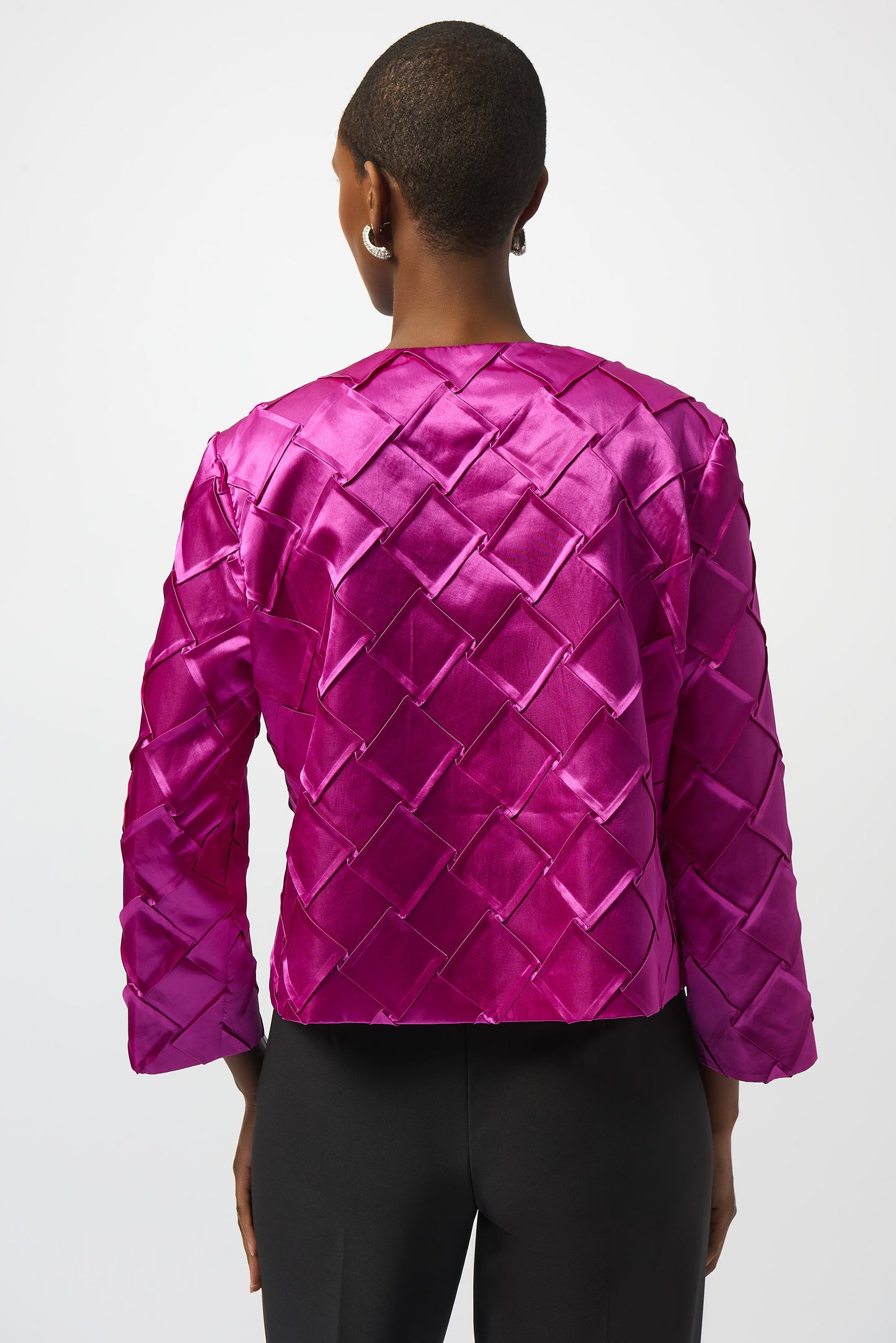 Chaqueta texturizada rosa cosmos 253997