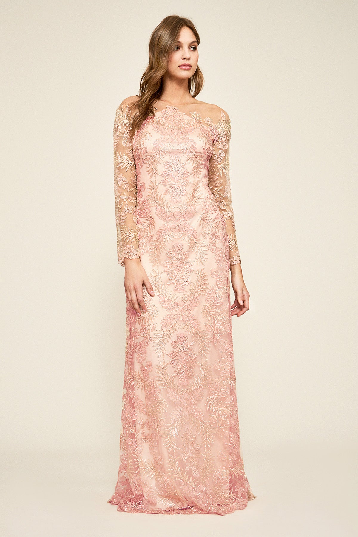 Vestido T S encaje floral AUL18234L