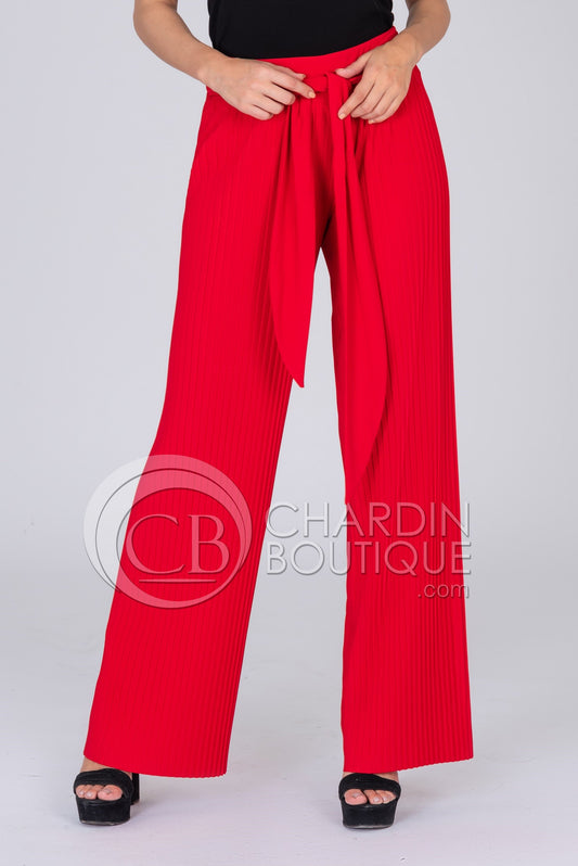 Pantalón Rojo plisado 201254 Joseph Ribkoff