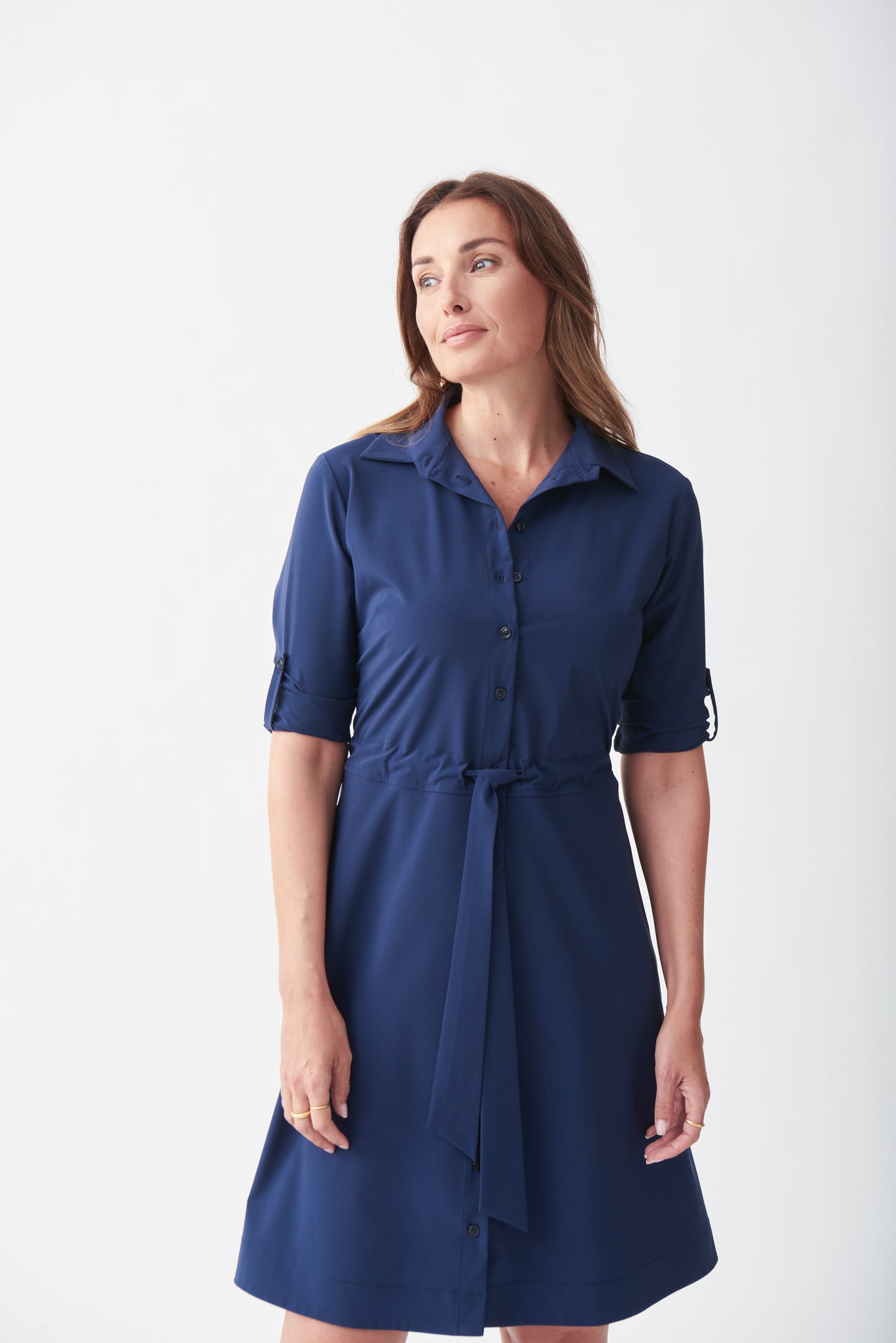 Vestido azul marino 221112