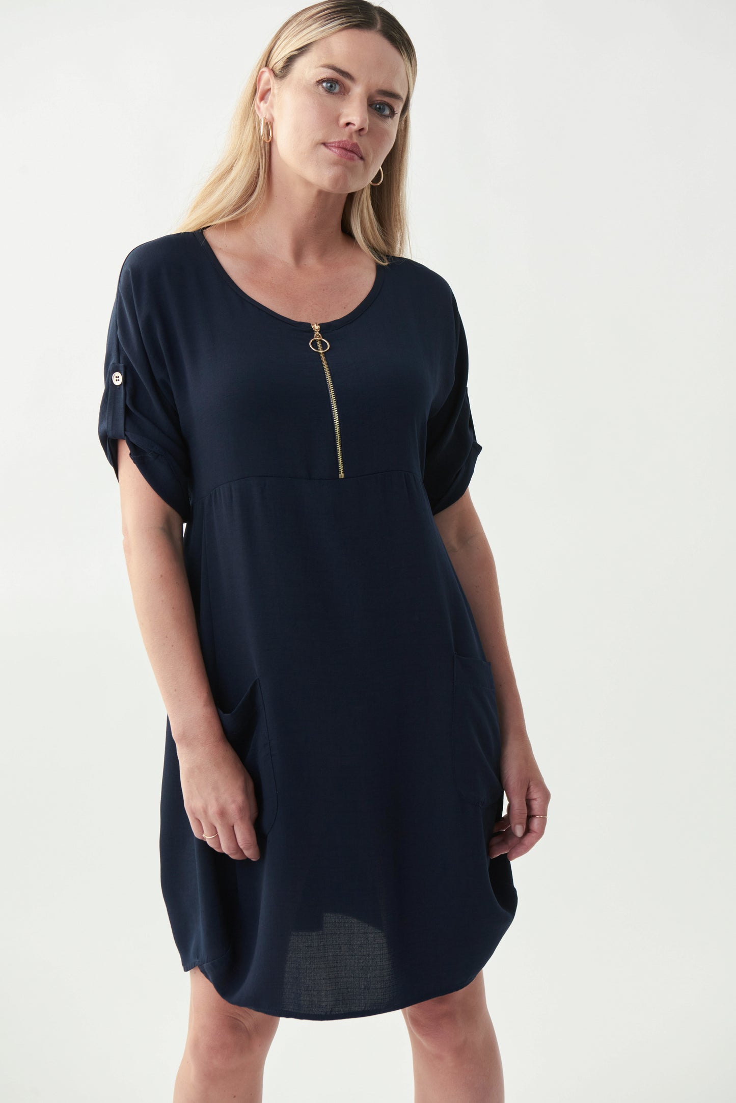 Vestido azul marino 221164