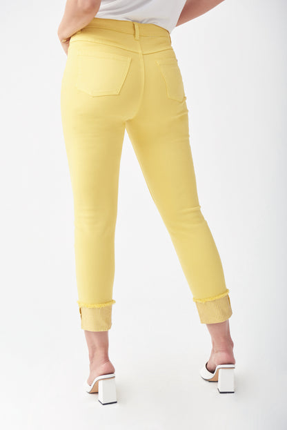 Jeans capri amarillo 221918