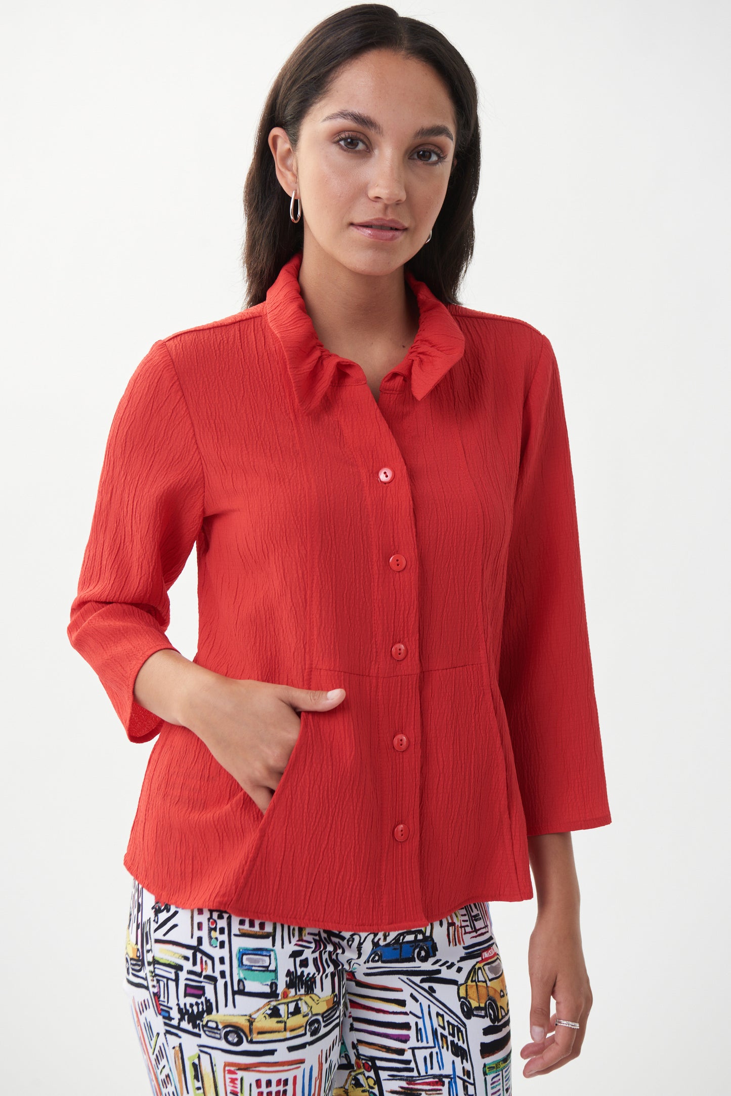 Chaqueta 222026 Rojo Laqueado
