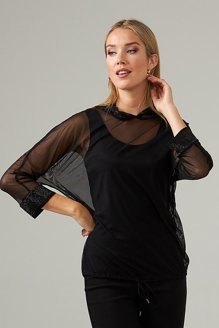 Sheer Hooded Top Style 203258