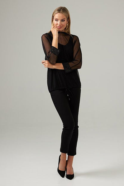 Sheer Hooded Top Style 203258