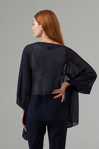 Sheer Sleeved Cascade Cover-up Style 203262