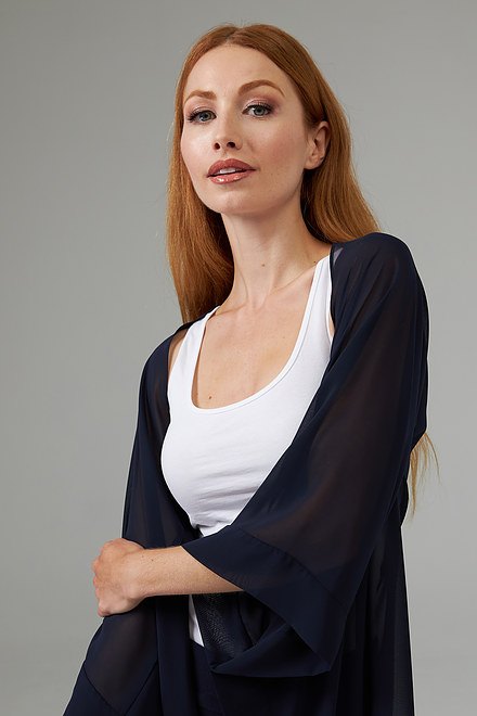 Sheer Sleeved Cascade Cover-up Style 203262