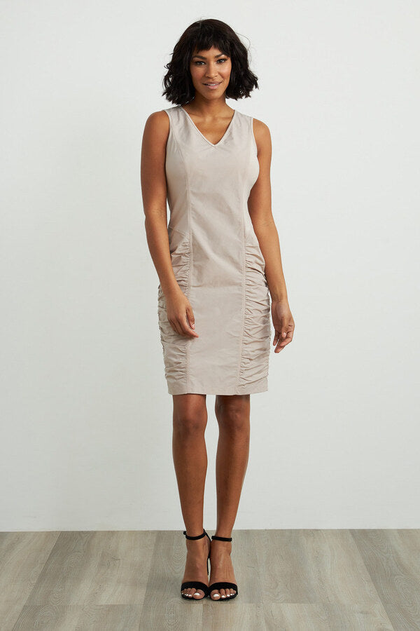 Shirred Taffeta Dress Style 211114