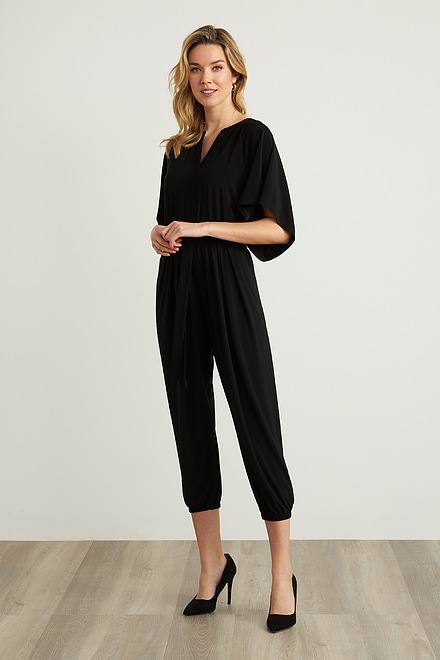Cropped Jersey Jumpsuit Style 211153