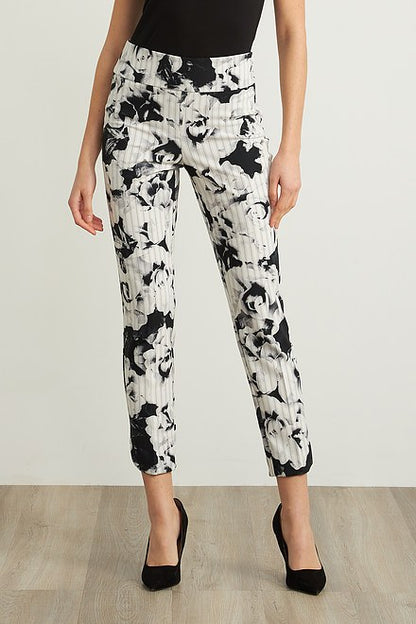 Cropped Print Pants Style 211156