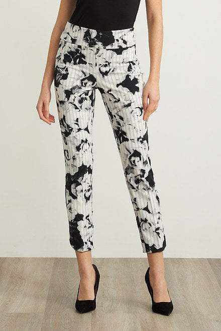 Cropped Print Pants Style 211156