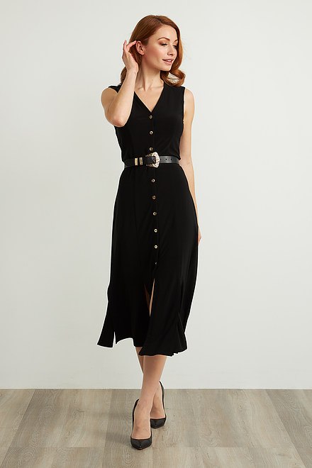Sleeveless Belted Dress Style 211179