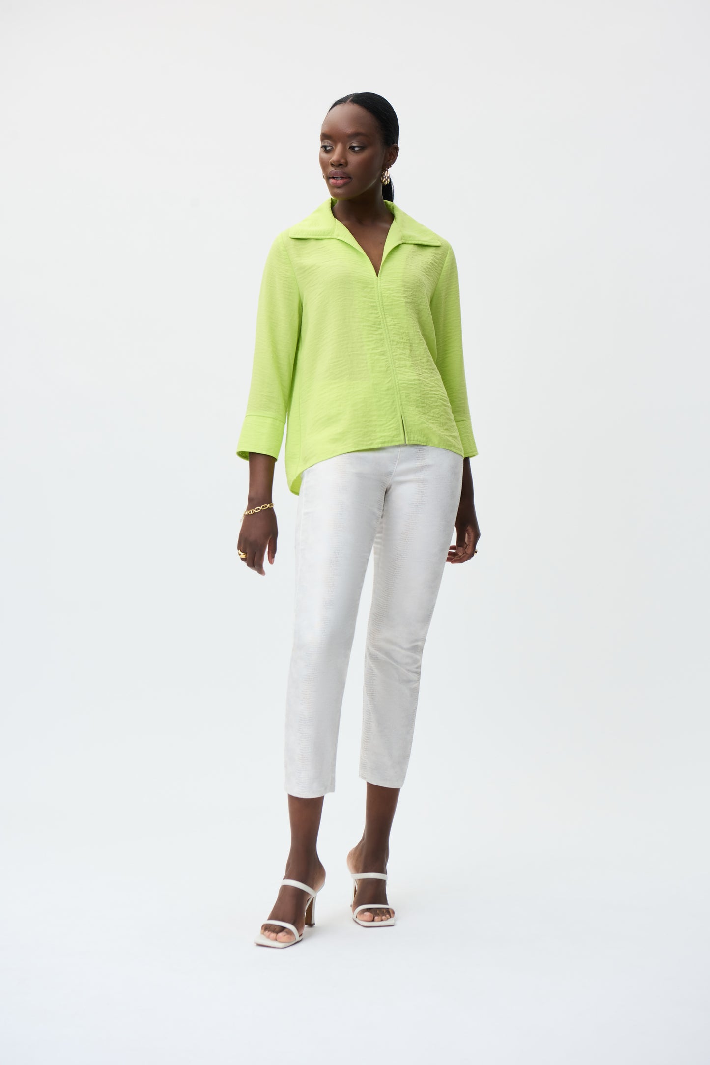 Blusa 3/4 verde limón 231263