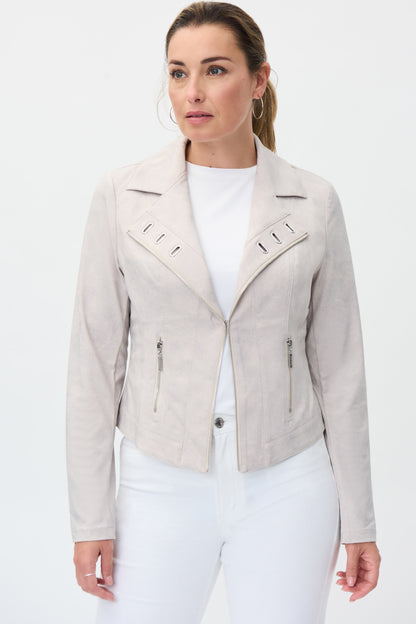 Chaqueta motera beige 231934