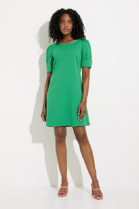 Vestido recto con cuello redondo 232116