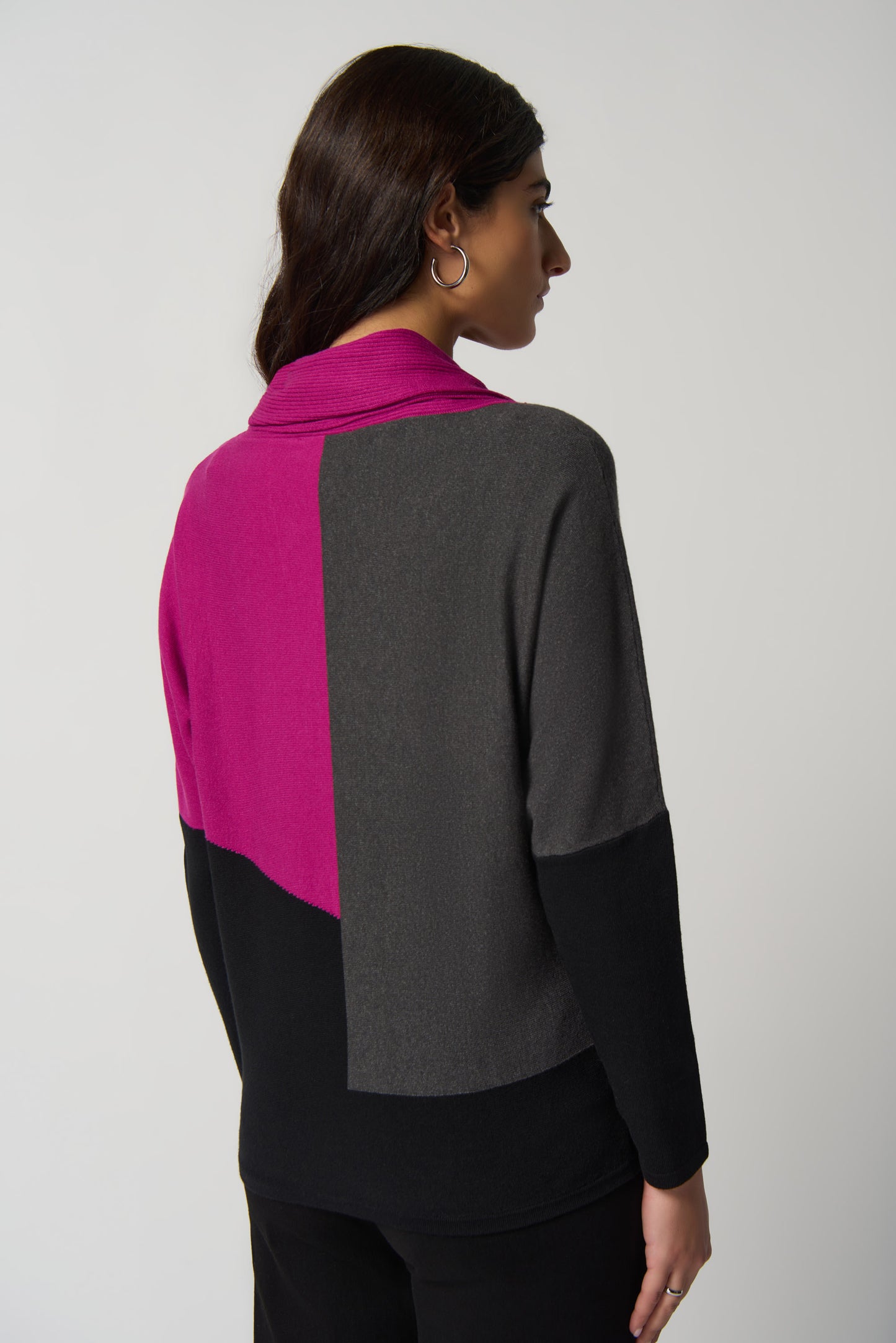 Jersey bloques gris, negro, purpura 233954