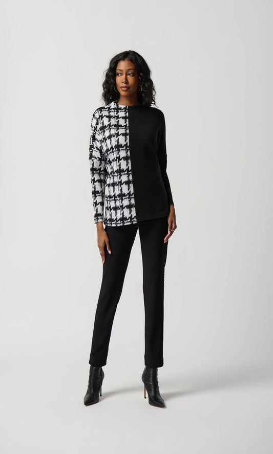 Blusa de puno con diseño dividido 234137