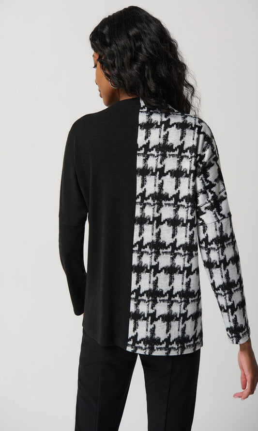 Blusa de puno con diseño dividido 234137