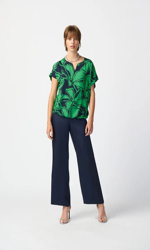Blusa amplia de estampado floral  241059 Joseph Ribkoff