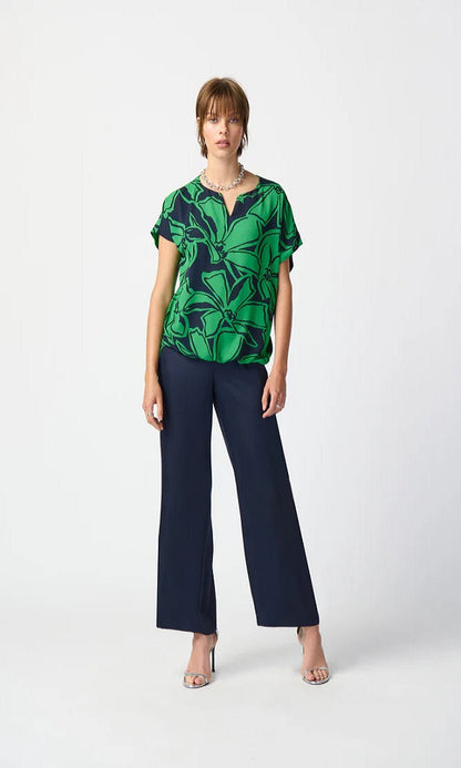Blusa amplia de estampado floral  241059 Joseph Ribkoff