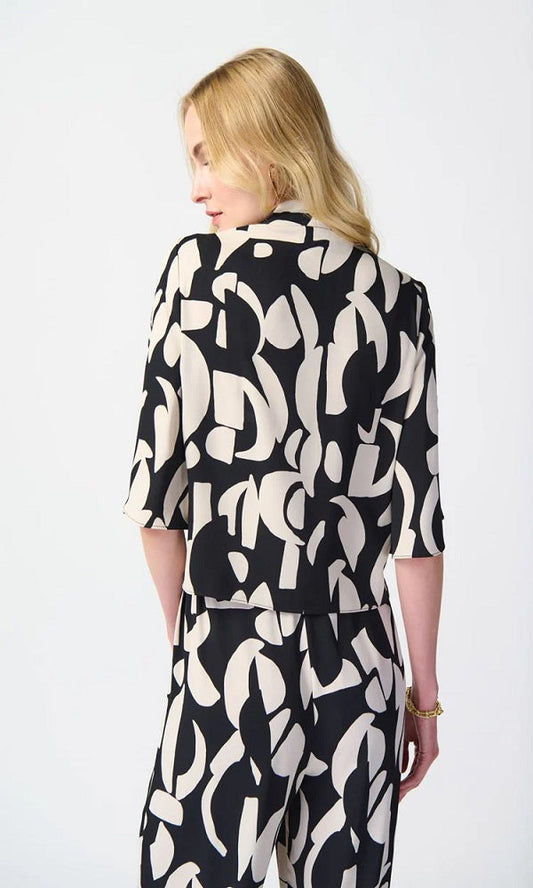 Blusa  estampado abstracto con nudo 241098 Joseph Ribkoff