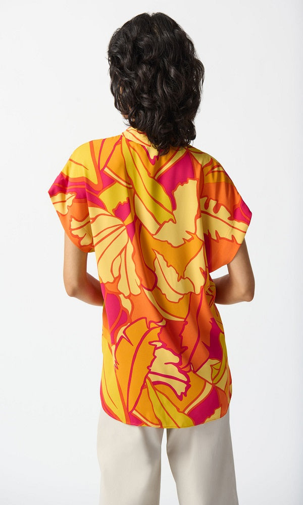 Top holgado estampado tropical 242008 Joseph Ribkoff