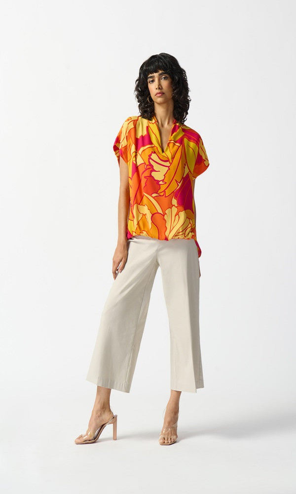 Top holgado estampado tropical 242008 Joseph Ribkoff