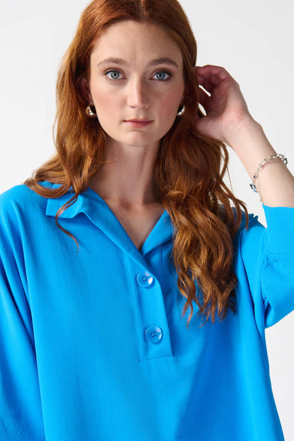 Blusa boxy con botones 242057