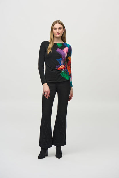Blusa con estampado multicolor  244073