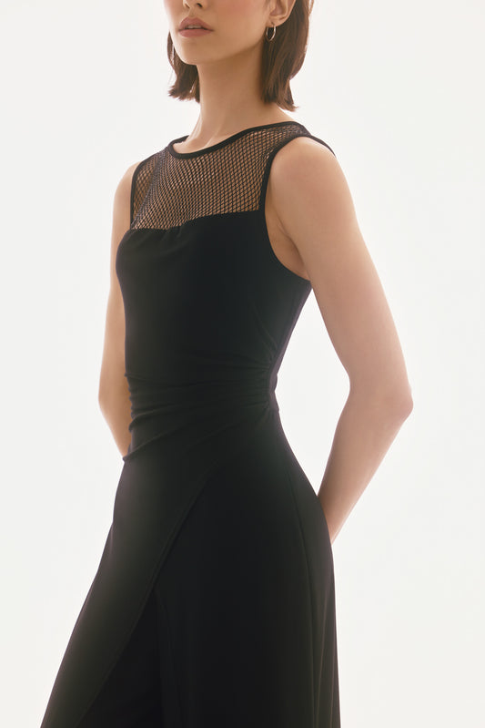 Jumpsuit sin mangas culotte negro 251748 | Signature