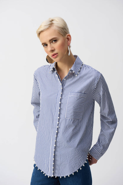 Blusa elastica a rayas 251942