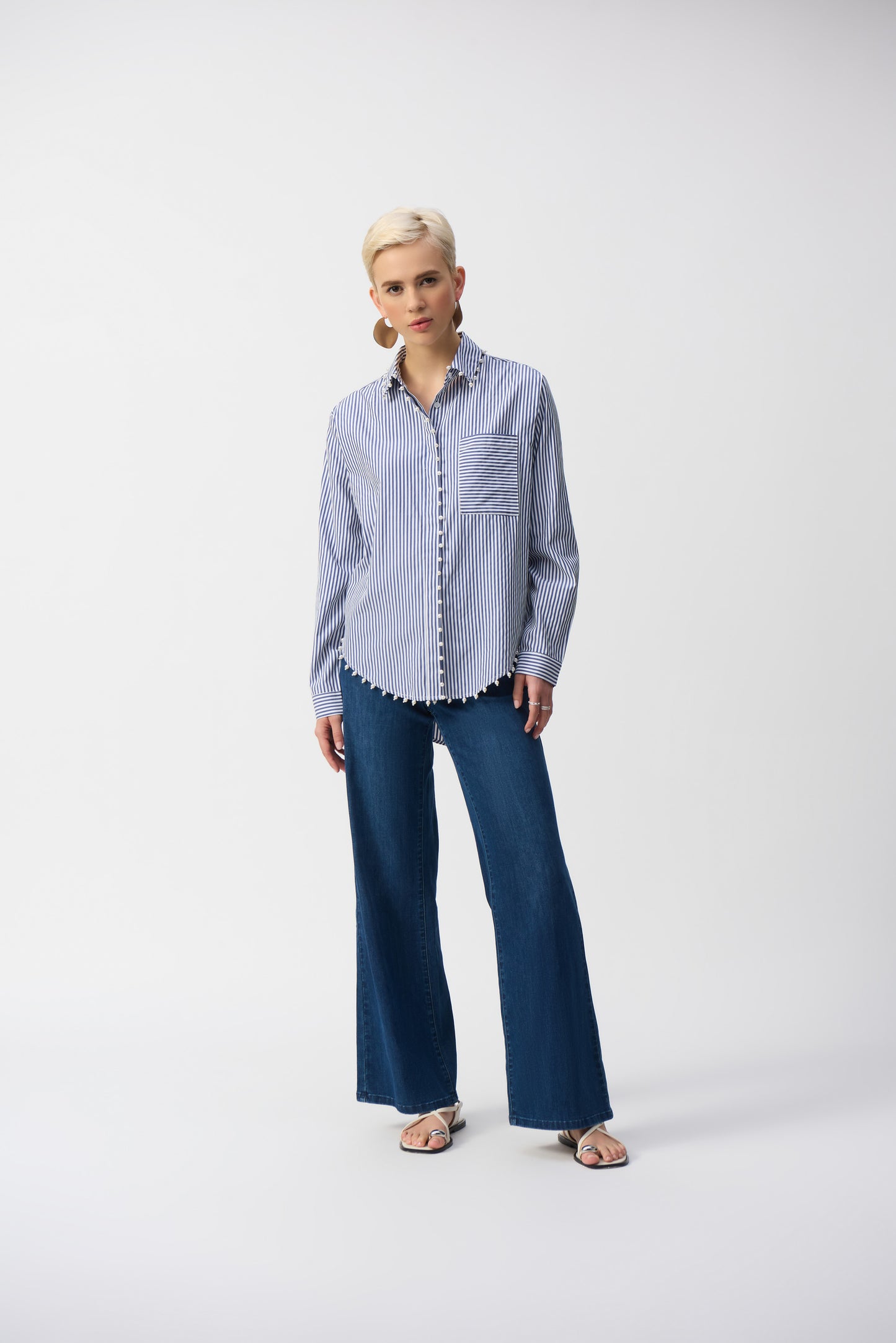 Blusa elastica a rayas 251942
