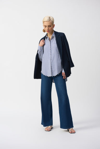 Blusa elastica a rayas 251942