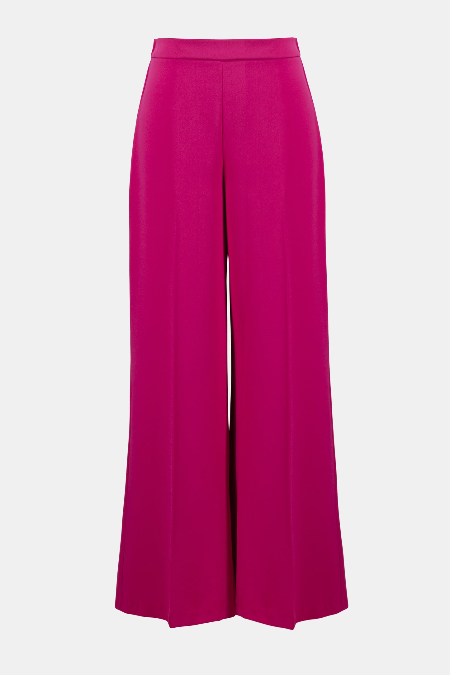 Pantalones anchos de crepé rosa geranio 252710 | Signature