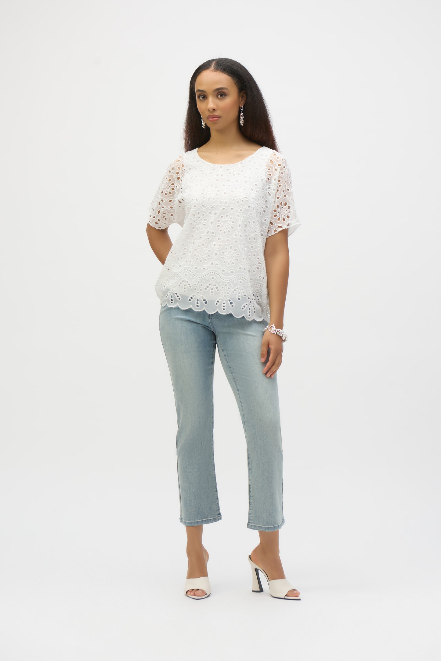Jeans de pierna recta azul claro 252926