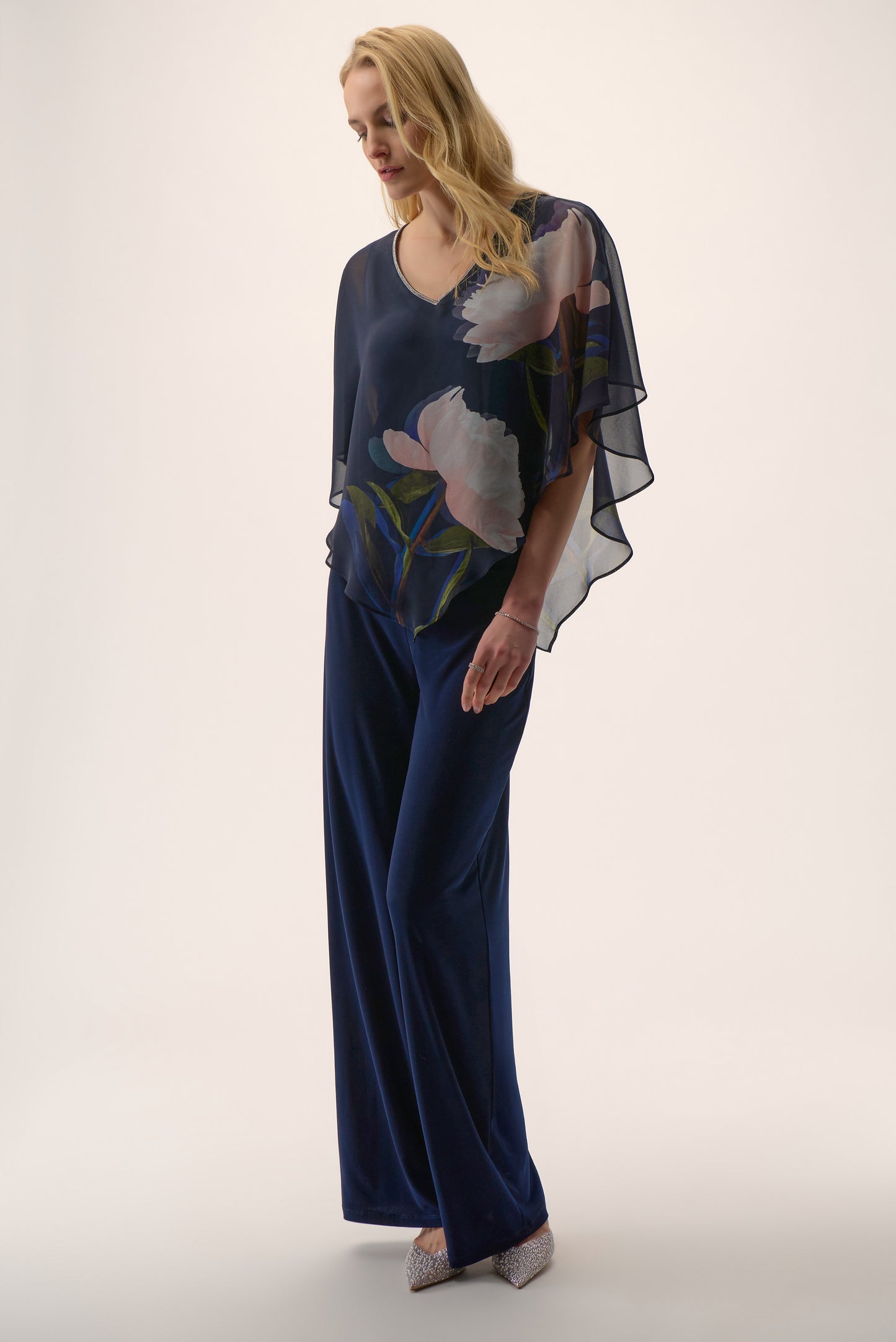 Blusón de gasa con estampado floral 254731 | Signature