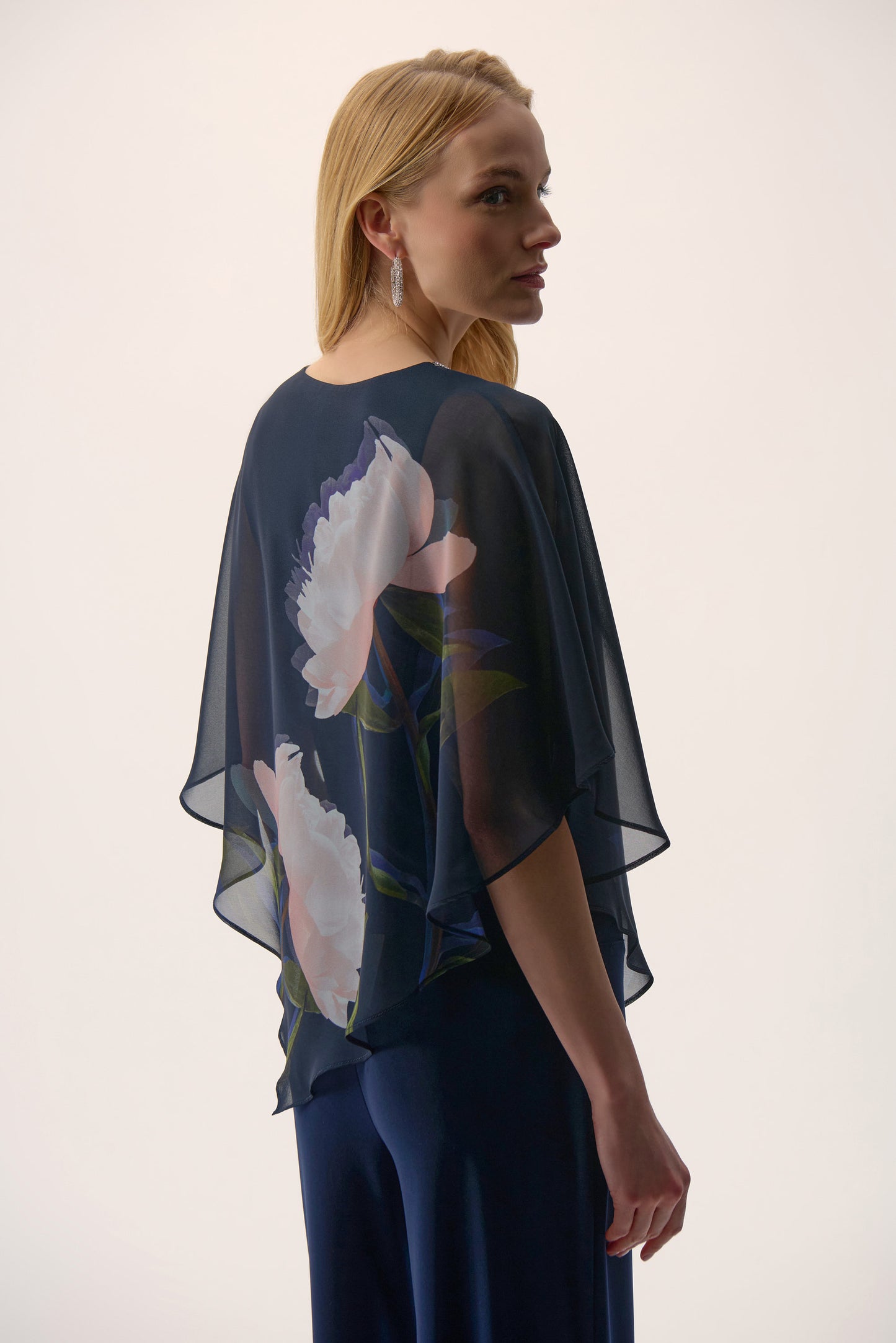 Blusón de gasa con estampado floral 254731 | Signature