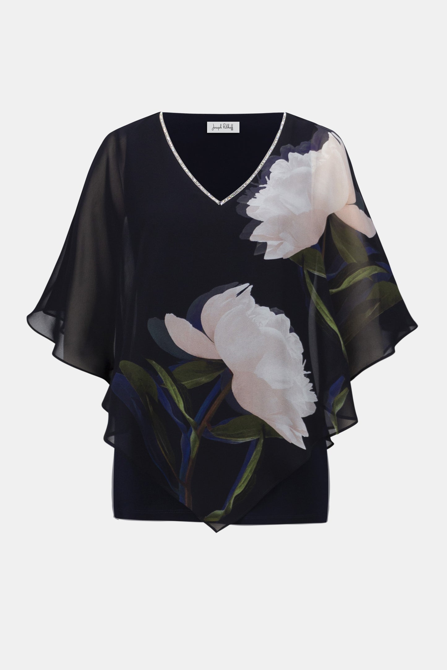 Blusón de gasa con estampado floral 254731 | Signature