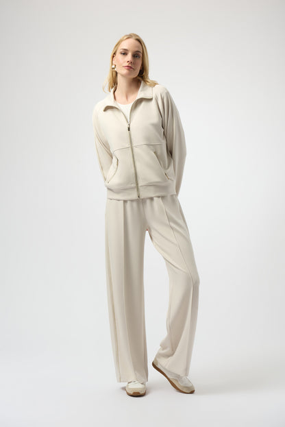 Chaqueta bomber de punto beige abedul 254959